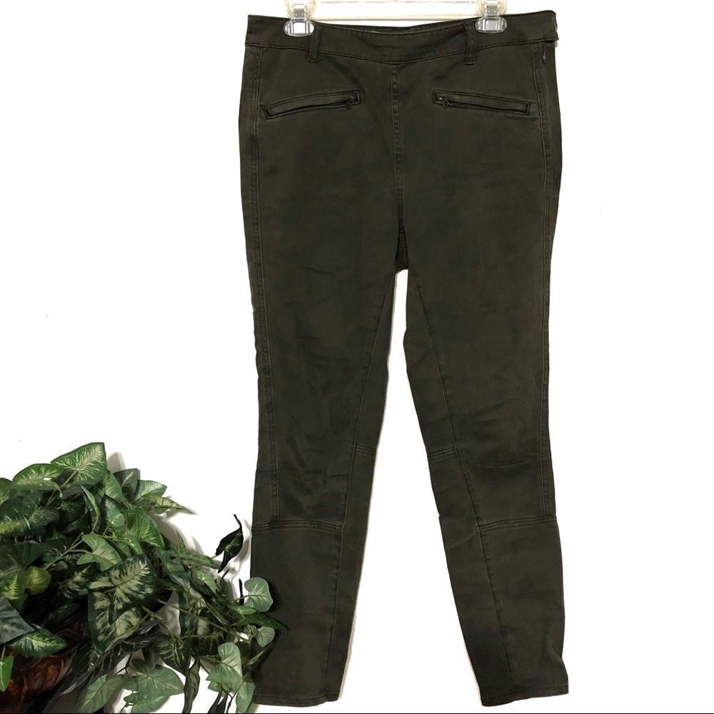 Anthro Pilcro & the Letterpress Olive Skinny Pants